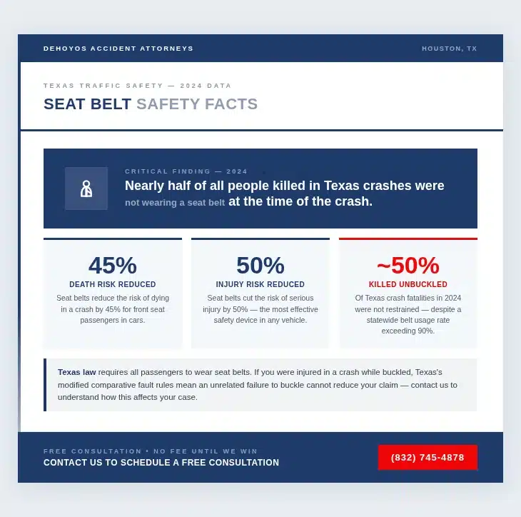 Seat belt statistics and safety facts